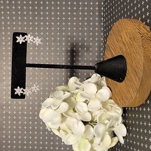 Silver Tone CZ Crystal Star Flower Trio Ear Climber Earrings NWT!